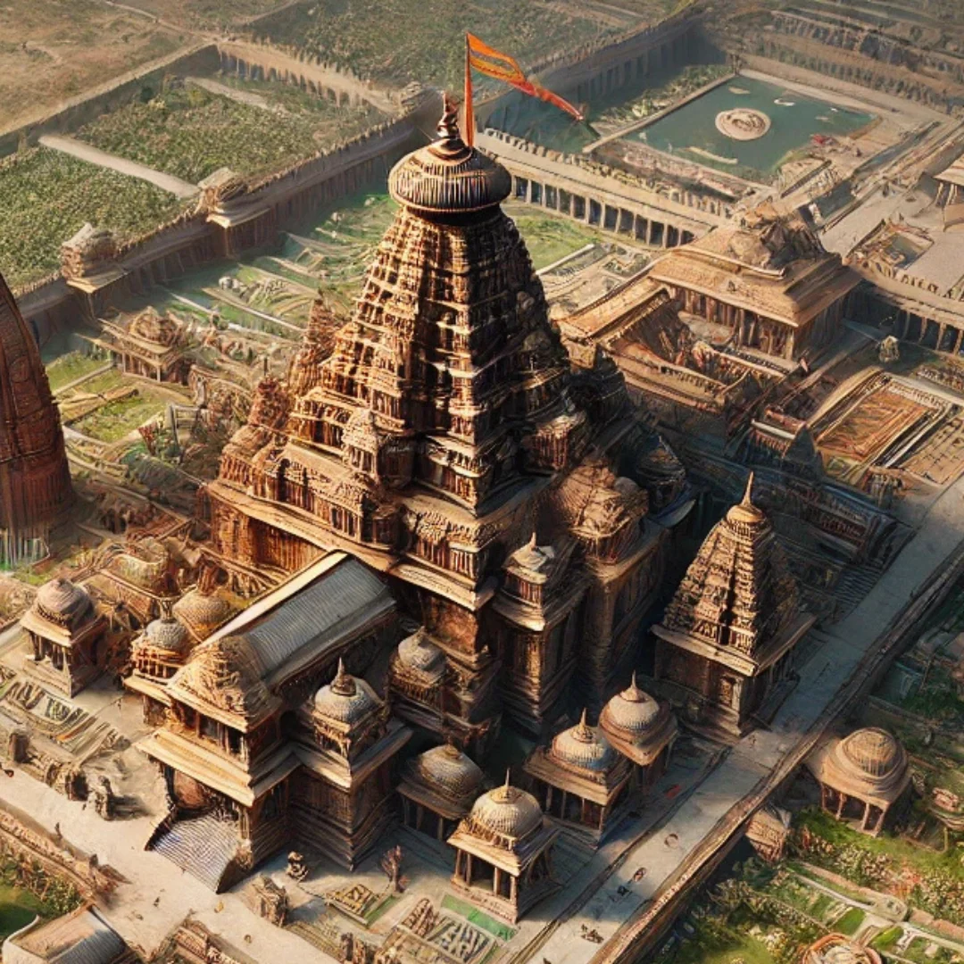 Temple finishing work